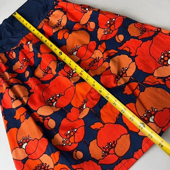 Judith March Strapless Floral Dress Blue Orange Women Size Medium - Picture 4 of 7